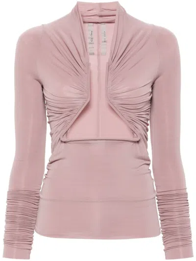 Rick Owens Pink Prong Cut-out Top