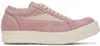 RICK OWENS PINK VINTAGE SNEAKS SNEAKERS