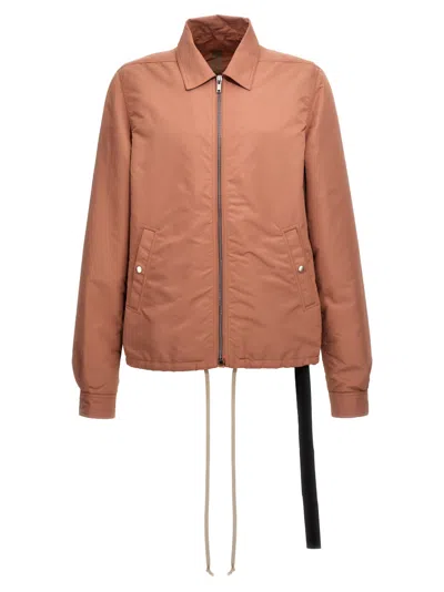 Rick Owens Pink Zip Front Jacket