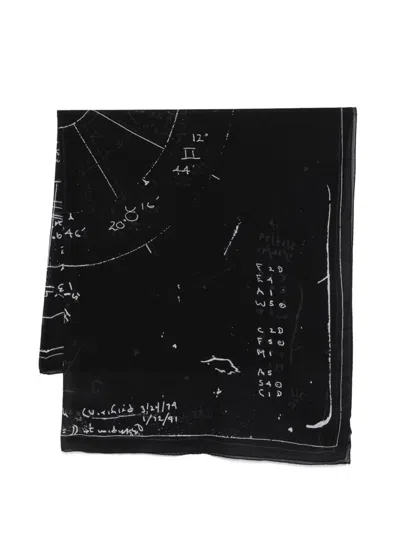 Rick Owens Pino Astro Scarf In Orange