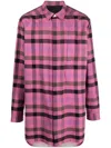 Rick Owens Plaid-check Print Shirt In Pink