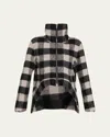 Rick Owens Exploder Checked Virgin Wool Jacket In Multi