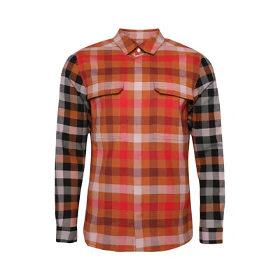 Pre-owned Rick Owens Plaid Lido Outershirt 'clay/black' | Men's Size 48