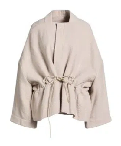 Rick Owens Plain Colour Jackets In White