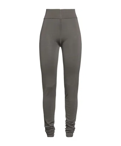 Rick Owens High-waisted Knitted Legging In Gray