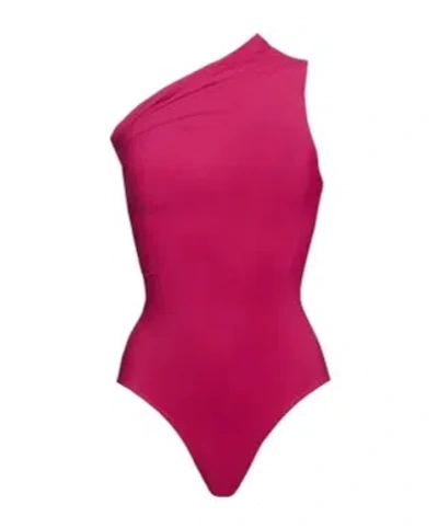 Rick Owens Plain Colour One-piece Swimsuits In Red