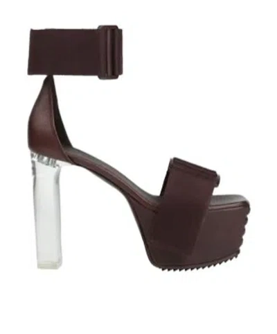 Rick Owens Plain Colour Sandals In Black