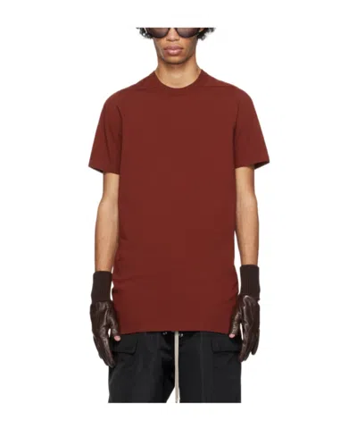 Rick Owens Plain Cotton T-shirt In Red