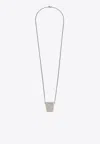 Rick Owens Silver Cunt Necklace In Metal In Silver