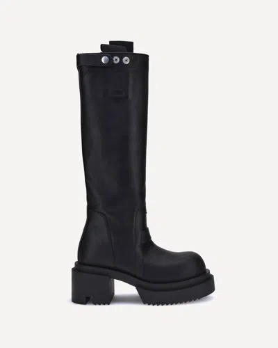 Rick Owens Platform Boots In Black