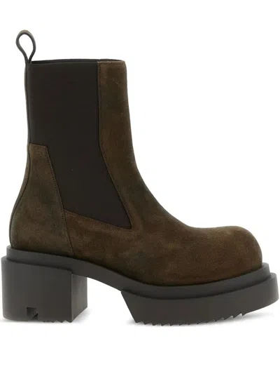 RICK OWENS RICK OWENS PLATFORM BOOTS WITH ELASTIC STRAP
