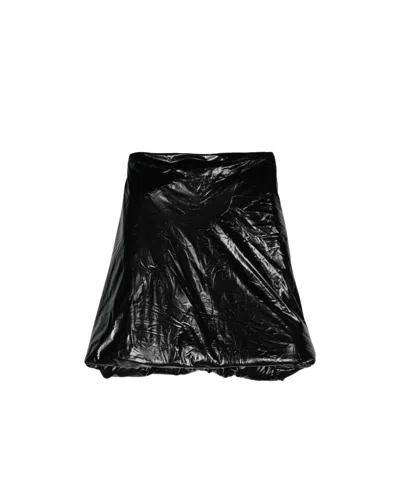 Rick Owens Pleated Scarf In Black