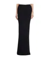 Rick Owens Lilies Jersey Maxi Skirt In Black