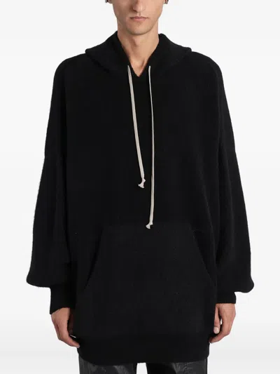 Rick Owens Pocket-detail Hoodie In Black