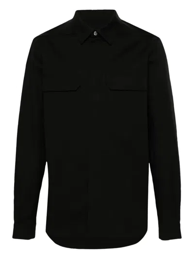 Rick Owens Pocket Shirt In Black