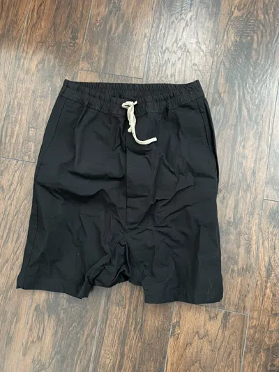 Pre-owned Rick Owens Pod Shorts Fw/15 In Black