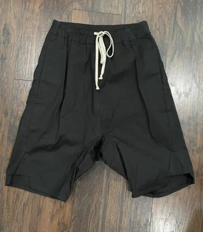 Pre-owned Rick Owens Pod Shorts Fw/18 In Black