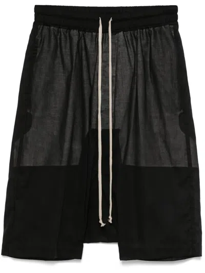Rick Owens Pods Shorts In Black