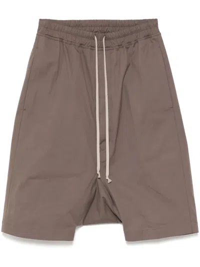 Rick Owens Pods Shorts In Neutrals