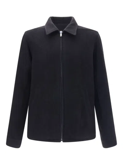 RICK OWENS POINTED-COLLAR ZIP-FRONT SHIRT JACKET