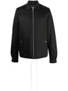 Rick Owens Pointed-collar Zip-up Windbreaker In Black