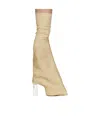 Rick Owens Pointed Toe Boots In Beige