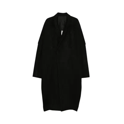 Pre-owned Rick Owens Poiret Coat 'black' | Men's Size 48
