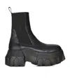 Rick Owens Mega Bumper Beatle Leather Chelsea Boots In Black
