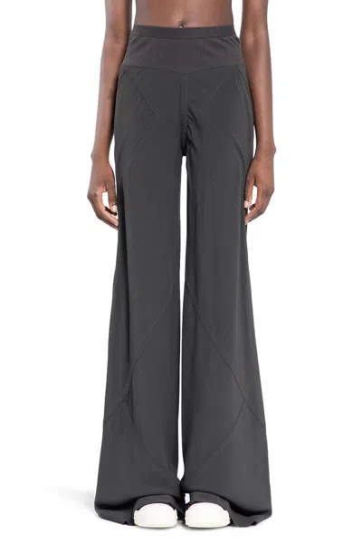 Rick Owens Porterville Bias Viscose Trousers In Grey