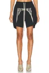 Rick Owens Porterville Boxer Short In Black & Pearl