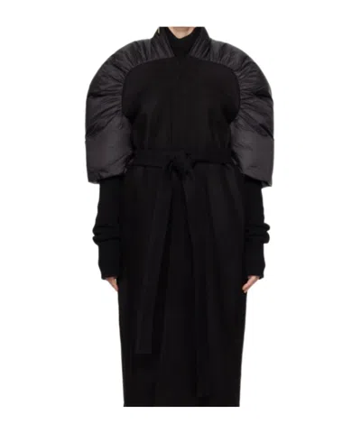 Rick Owens Porterville Down Coat In Black