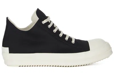 Pre-owned Rick Owens Porterville Drkshdw Low (women's) Sneakers In Black/milk