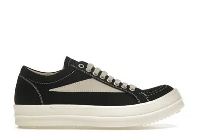 Pre-owned Rick Owens Porterville Drkshdw Vintage Low (women's) Sneakers In Black/milk