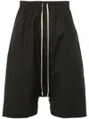 RICK OWENS PORTERVILLE DROP-CROTCH SHORTS