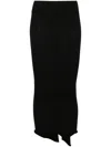 Rick Owens Porterville Fitted Skirt In Black