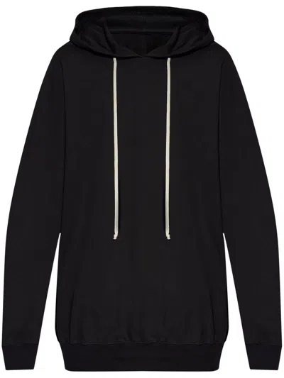 Rick Owens Hoodie Cotton Jersey Sweatshirt In Black