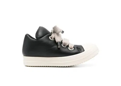 Pre-owned Rick Owens Porterville Jumbo Laced Padded Low (women's) Sneakers In Black/milk