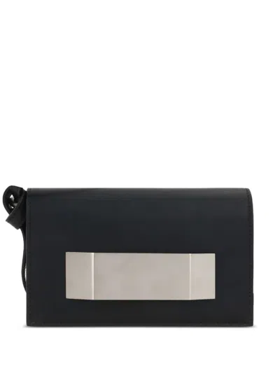 Rick Owens Porterville Leather Clutch Bag In Black