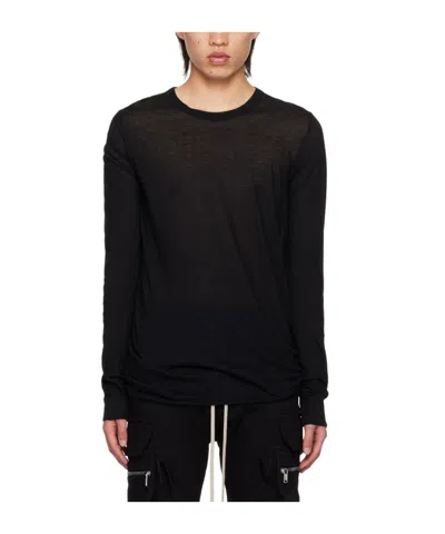 Rick Owens Porterville Long-sleeved T-shirt In Black