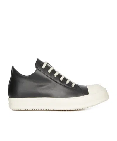 Rick Owens Porterville Low-cut Casual Shoes In Black