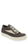 Rick Owens Leather Low-top Sneakers In Dark Dust/milk/milk
