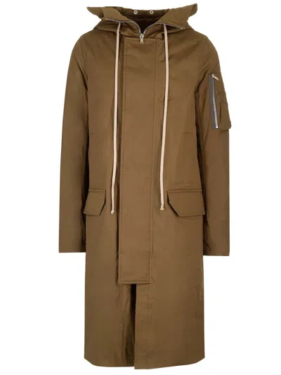 Rick Owens Porterville Megaparka Jackets Brown