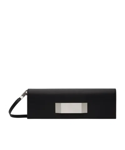 Rick Owens Porterville Rectangular Shoulder Bag In Black