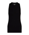 Rick Owens Porterville Ribbed Tank Top In Black