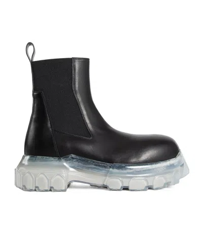 Rick Owens Beatle Ankle Boots In Black