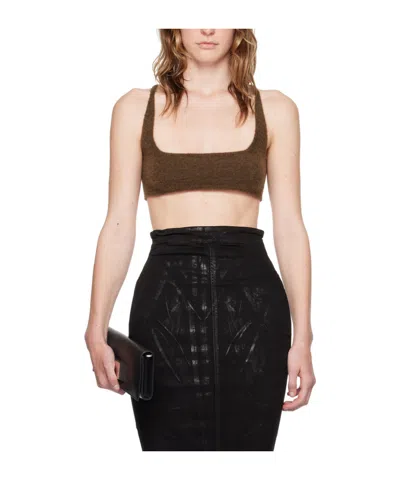 Rick Owens Brown Porterville Unhorny Tank Top In 04 Brown