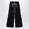 RICK OWENS RICK OWENS  PORTERVILLE WIDE BELA BLACK TROUSERS