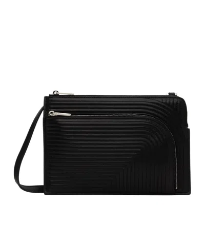 Rick Owens Porterville Zippered Shoulder Bag In Black