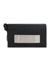 Rick Owens Porteville Leather Clutch In Black