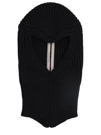 Rick Owens Porteville Ribbed Knit Cashmere-blend Balaclava In Neutral